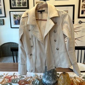 White House black market beige jacket size 10